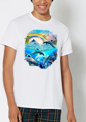 Rainbow Dolphins T Shirt
