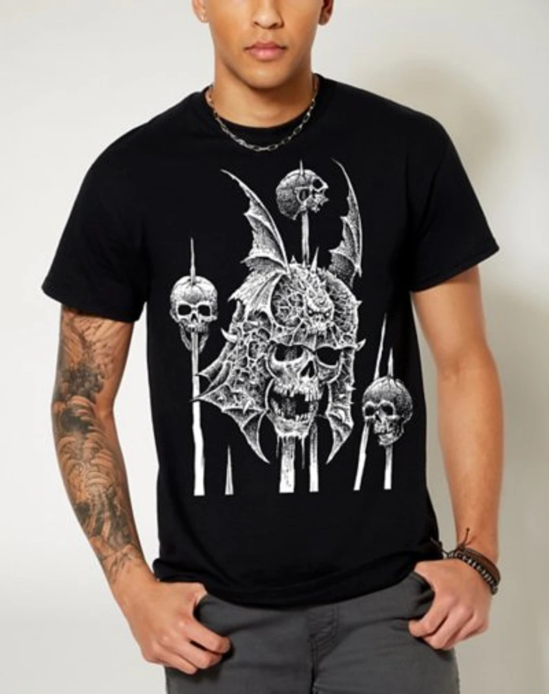 Impaled Skulls T Shirt