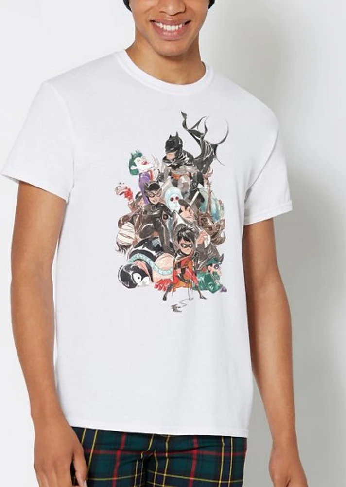 Batman Sketched Characters T Shirt