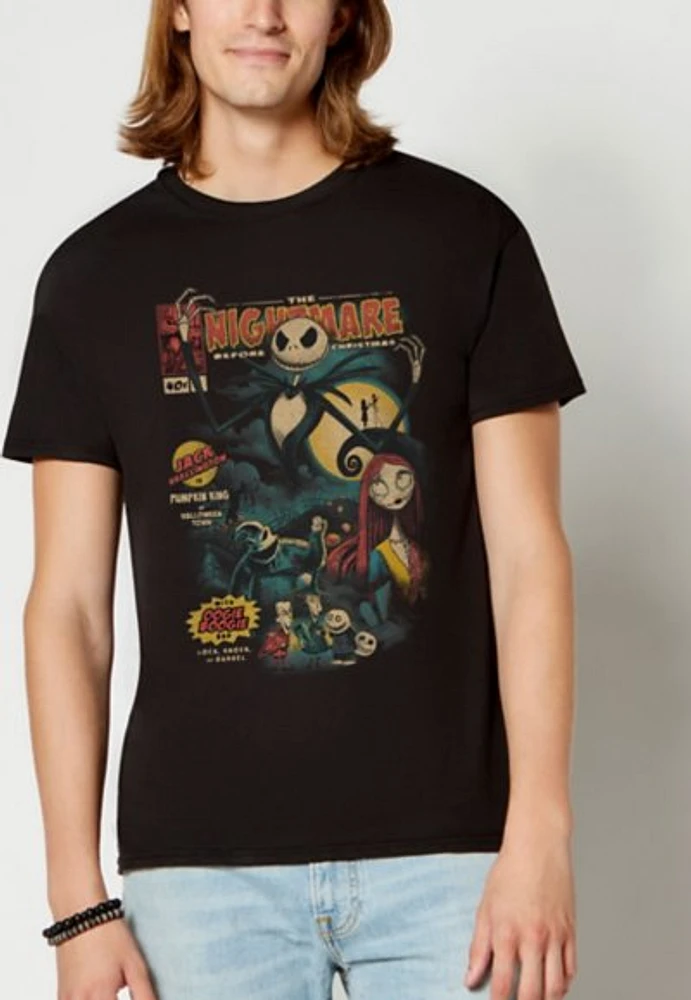 The Nightmare Before Christmas Comic Book T Shirt