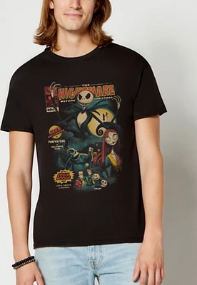 The Nightmare Before Christmas Comic Book T Shirt