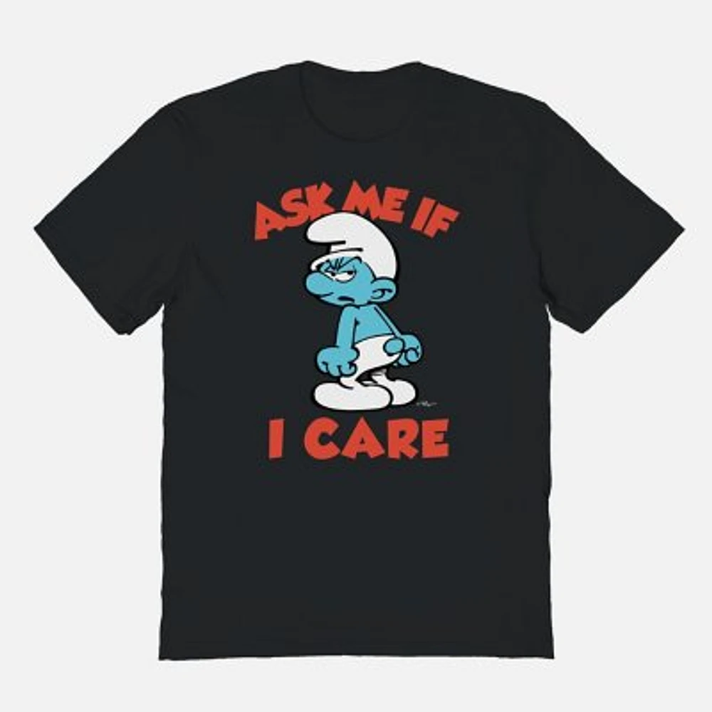 Ask Me If I Care Smurfs T Shirt