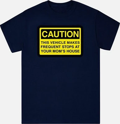 Navy Caution T Shirt