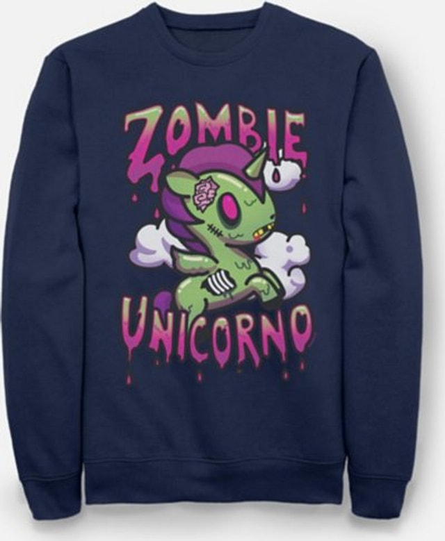 Zombie Unicorn Crewneck Sweatshirt