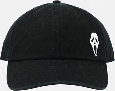 Black Ghost Face Icon Dad Hat