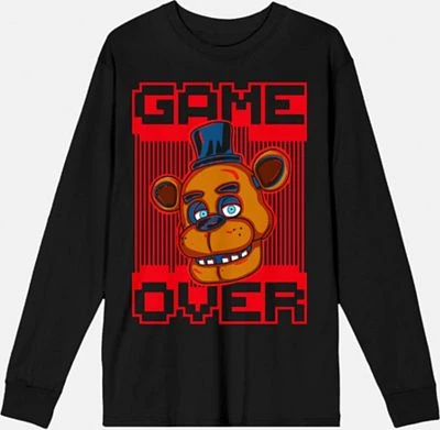Freddy Game Over Long Sleeve T Shirt