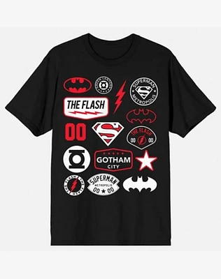 DC Character Logos T Shirt