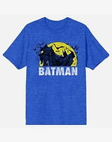 Batman Cloaked Hero Blue T Shirt