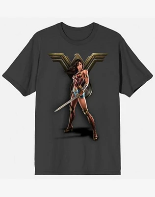 Grey Wonder Woman T Shirt