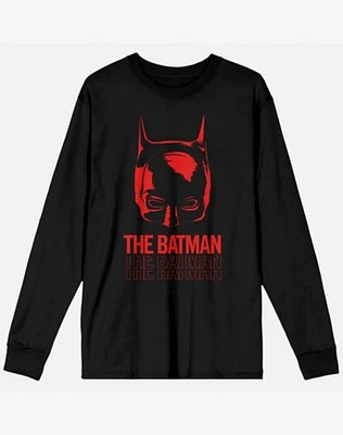 The Batman Red and Black Long Sleeve T Shirt