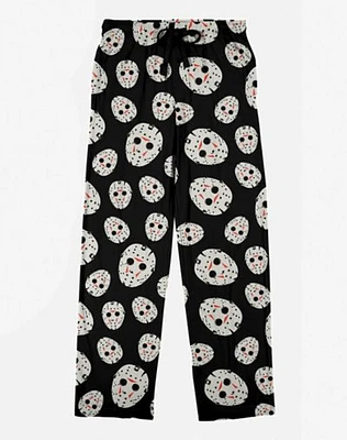 Jason Voorhees Mask Print Lounge Pants