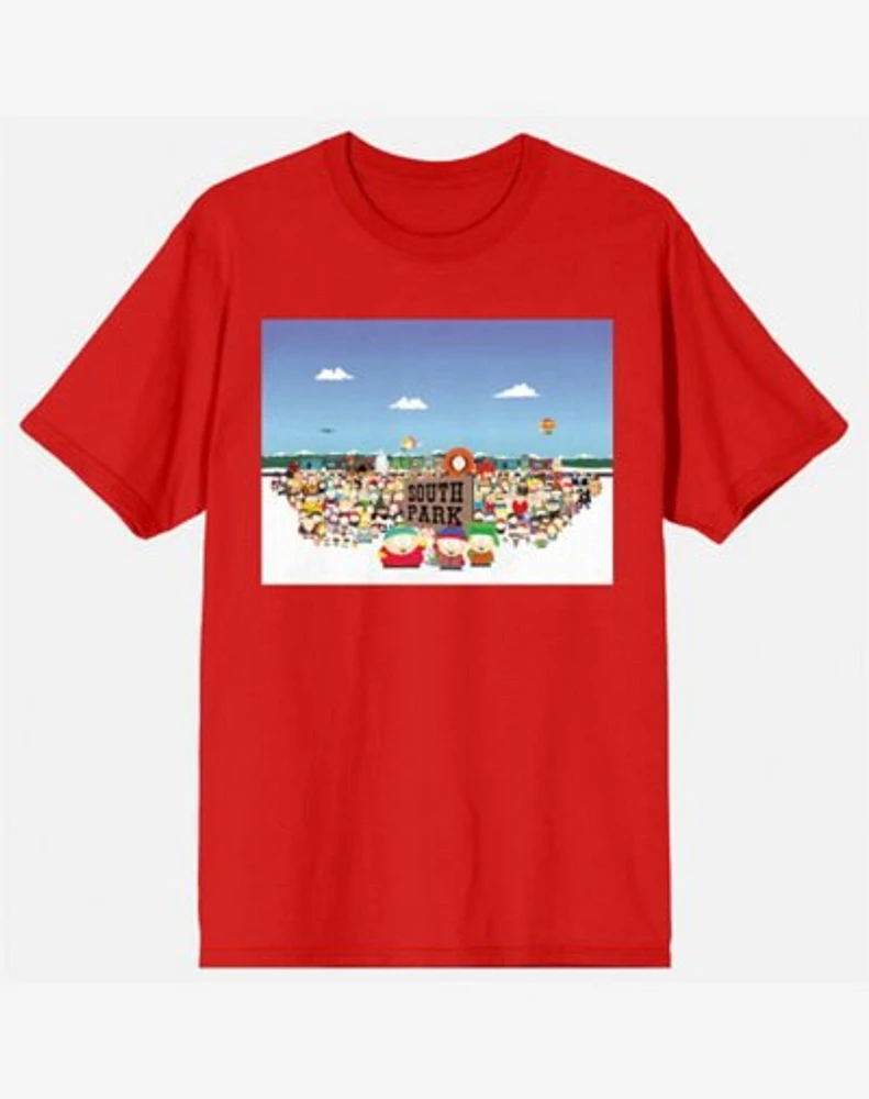 Red South Park Character T Shirt