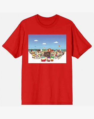 Red South Park Character T Shirt