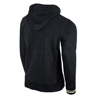 BLACK & CREAM ZIP HOODIE