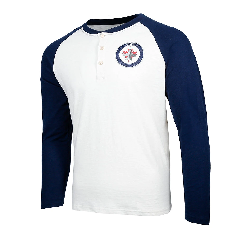 RAGLAN L/S HENLEY TOP