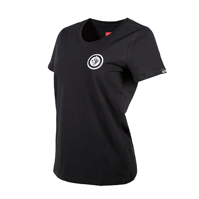 WOMEN'S CCM LOGO TEE - BLACK