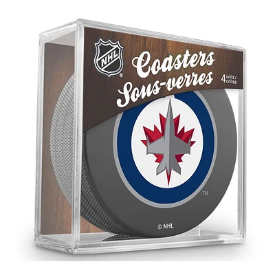 JETS PUCK COASTERS