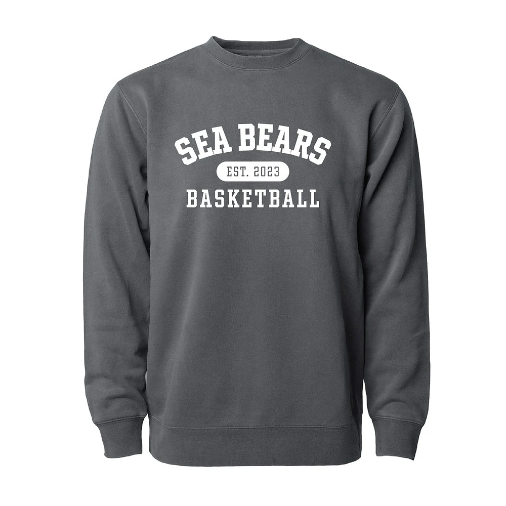 SEA BEARS VARSITY CREW STONEWASHED GREY