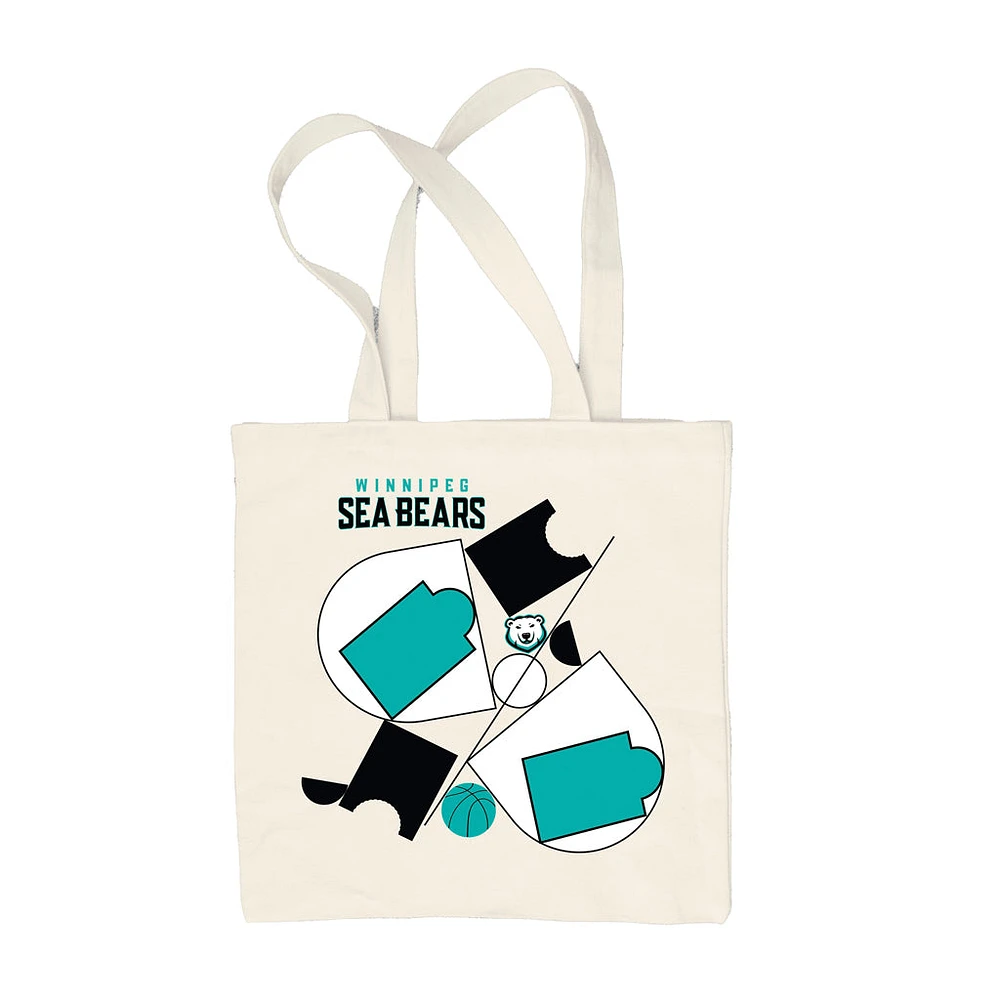 SEA BEARS ABSTRACT COURT TOTE