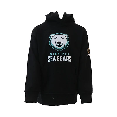 SEA BEARS YOUTH HOODIE - BLACK