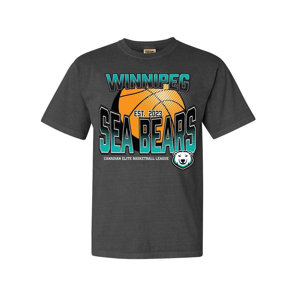 SEA BEARS YOUTH THROWBACK TEE BLACK