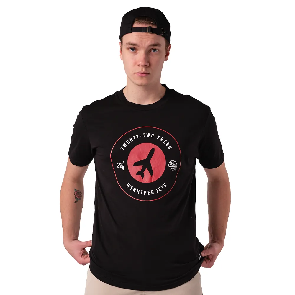 22FRESH ALT PLANE T-SHIRT BLACK