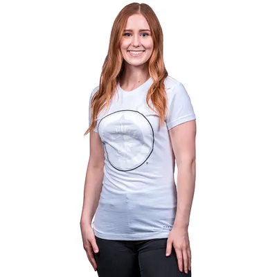 WOMEN'S M&N HD WHITE TEE