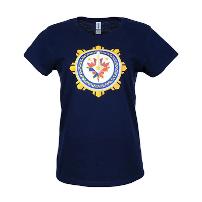 FILIPINO WOMEN'S LOGO TEE NAVY