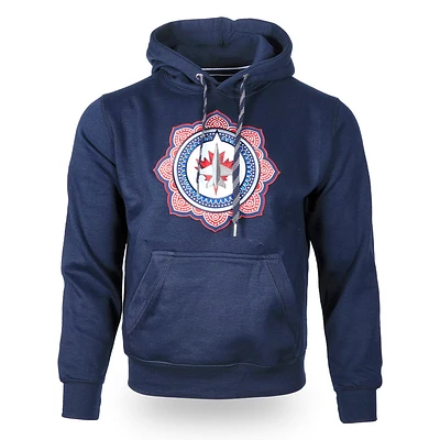 SOUTH ASIAN CREST HOODY NAVY