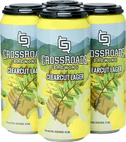 BCLIQUOR Crossroads Brewing - Clearcut Lager 4-pack Tall Can
