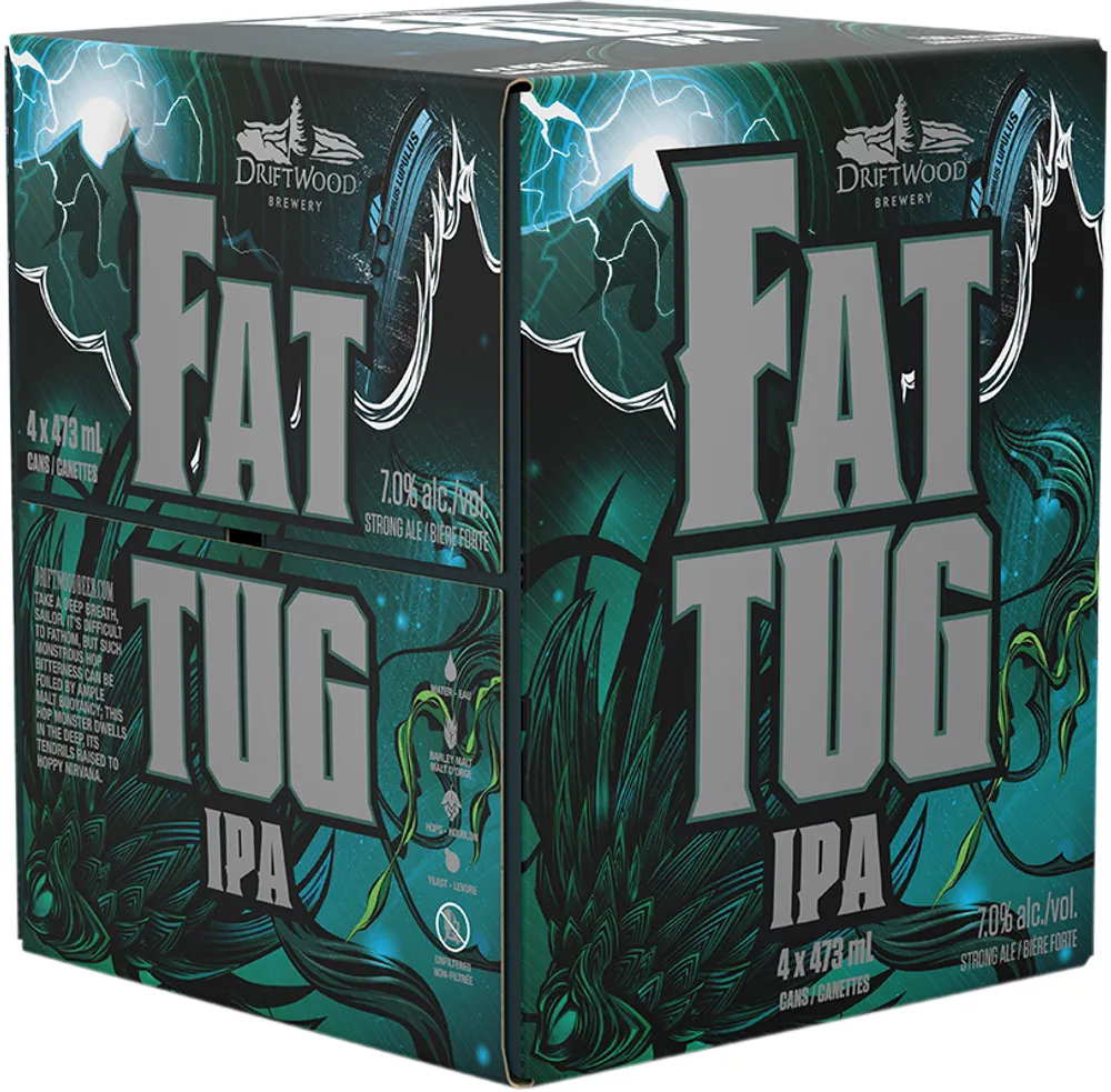 BCLIQUOR Driftwood Brewery - Fat Tug Ipa Tall Can 4-pack