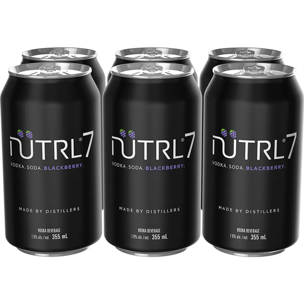 BCLIQUOR Nutrl7 - Vodka Soda Blackberry Can