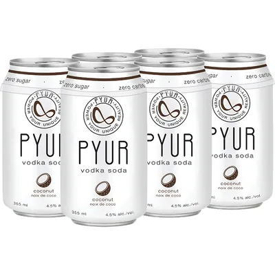 BCLIQUOR Pyur - Coconut Vodka Soda Can