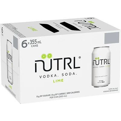 BCLIQUOR Nutrl - Vodka Soda Lime Can