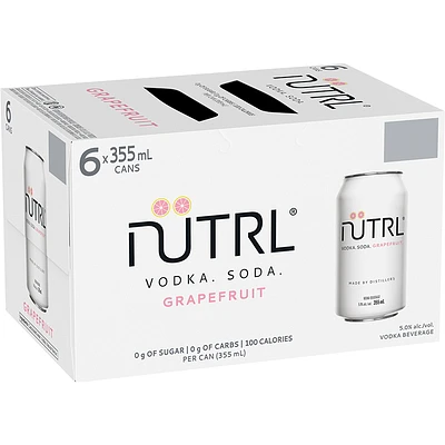 BCLIQUOR Nutrl - Vodka Soda Grapefruit Can