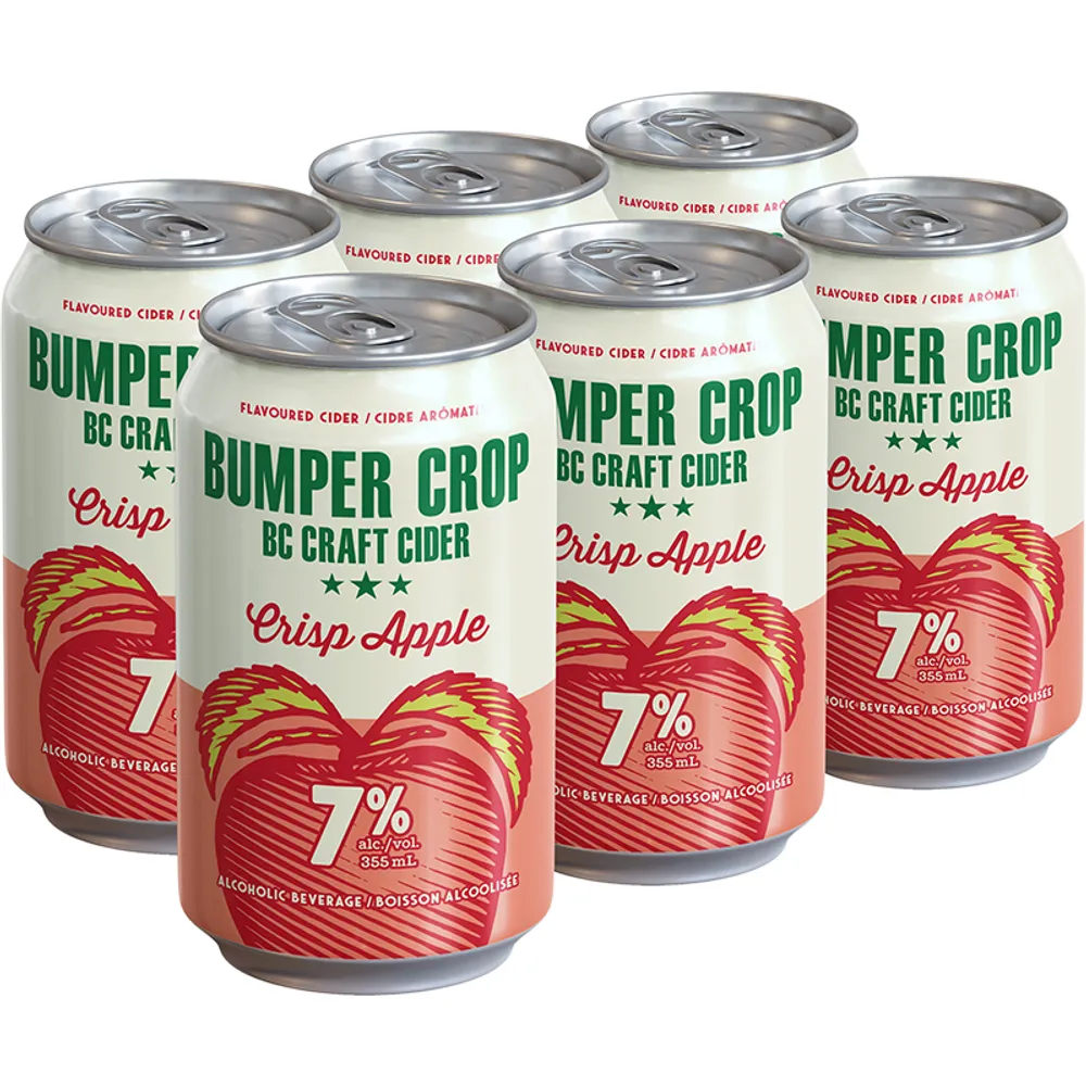 BCLIQUOR Bumper Crop - Crisp Apple 6-pack Can