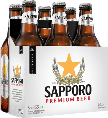 BCLIQUOR Sapporo - 6pk Bottle