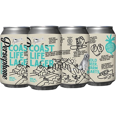 BCLIQUOR Persephone Brewing - Coast Life Lager Can