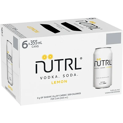 BCLIQUOR Nutrl - Vodka Soda Lemon Can