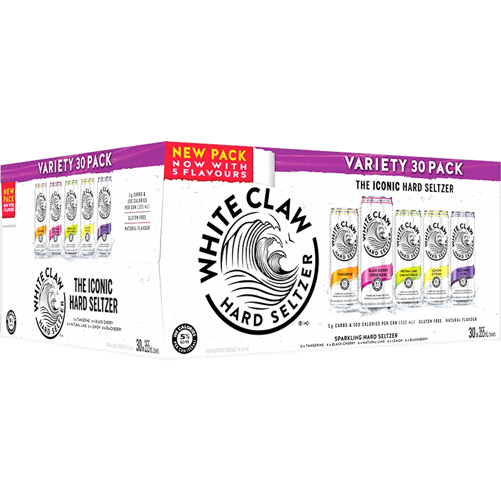 BCLIQUOR White Claw - Variety Pack 30 Can