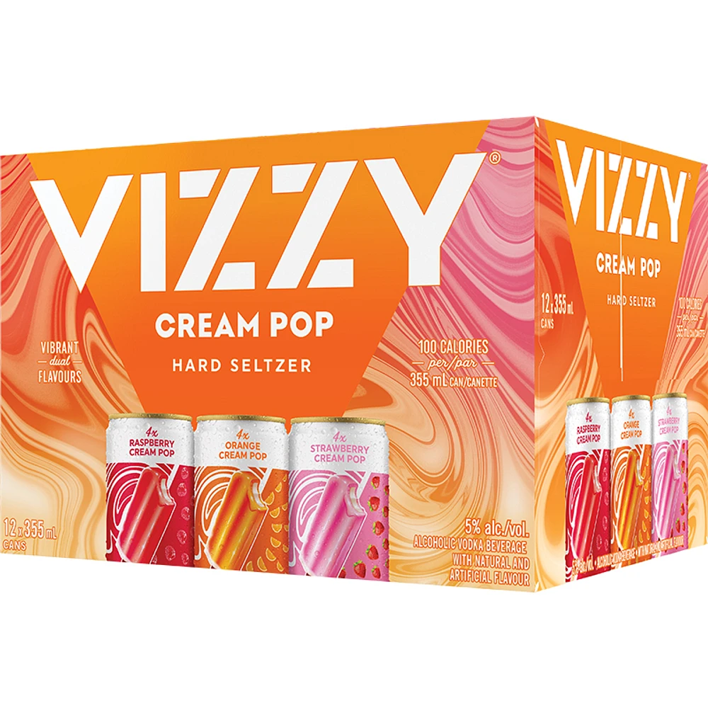 BCLIQUOR Vizzy Hard Seltzer - Cream Pop Variety Pack Can