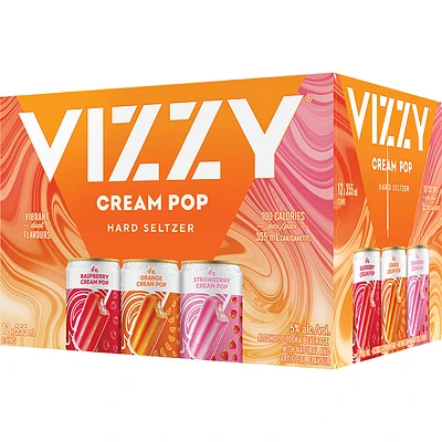 BCLIQUOR Vizzy Hard Seltzer - Cream Pop Variety Pack Can