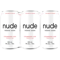 BCLIQUOR Nude Vodka Soda - Strawberry Kiwi Can