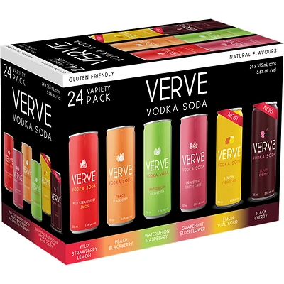 BCLIQUOR Verve - Vodka Soda Specialty Mix Pack Can