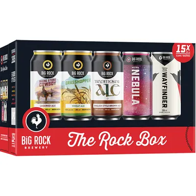 BCLIQUOR Big Rock - "the Rock Box" Signature 15 Pack Can