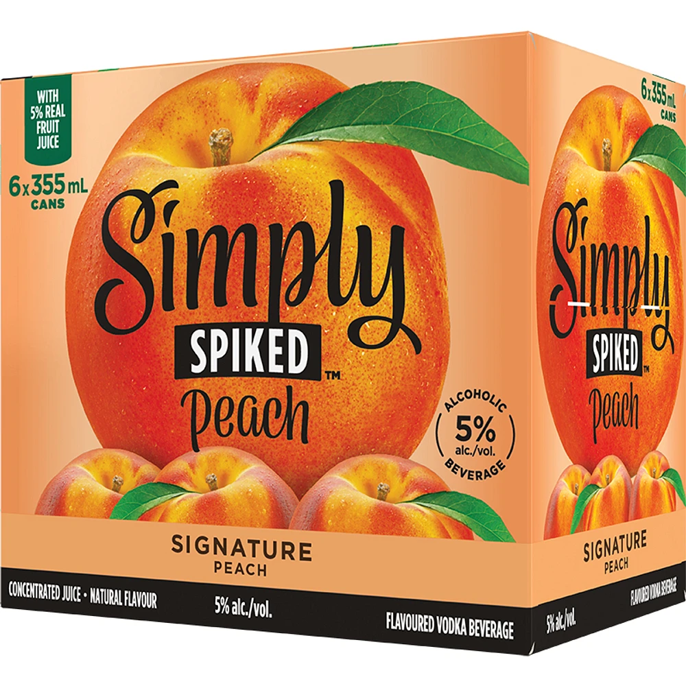 BCLIQUOR Simply Spiked - Peach Can