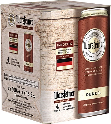 BCLIQUOR Warsteiner - Premium Dunkel Tall Can