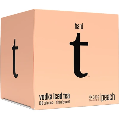 BCLIQUOR Hard T - Peach Vodka Iced Tea Can