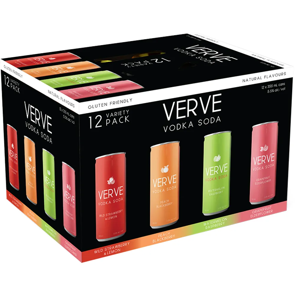 BCLIQUOR Verve - Vodka Soda Mix Pack Can