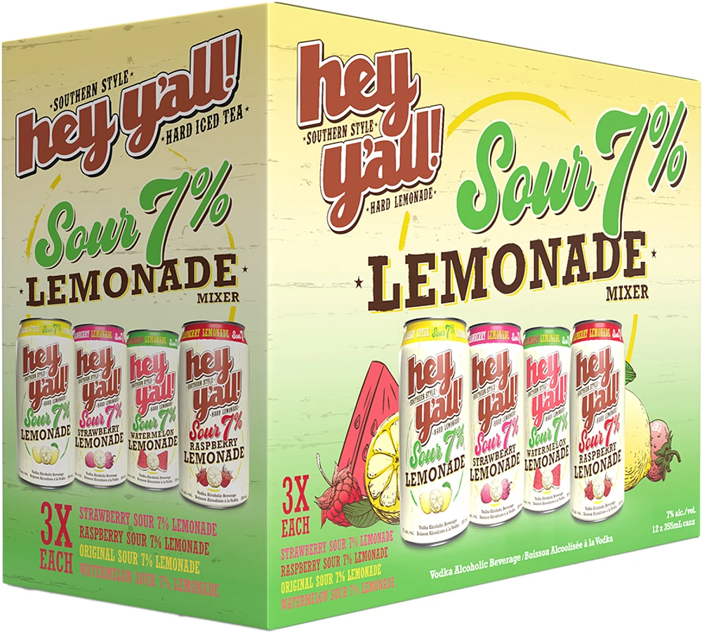 BCLIQUOR Hey Y'all - Sour Lemonade Mixer Pack Can